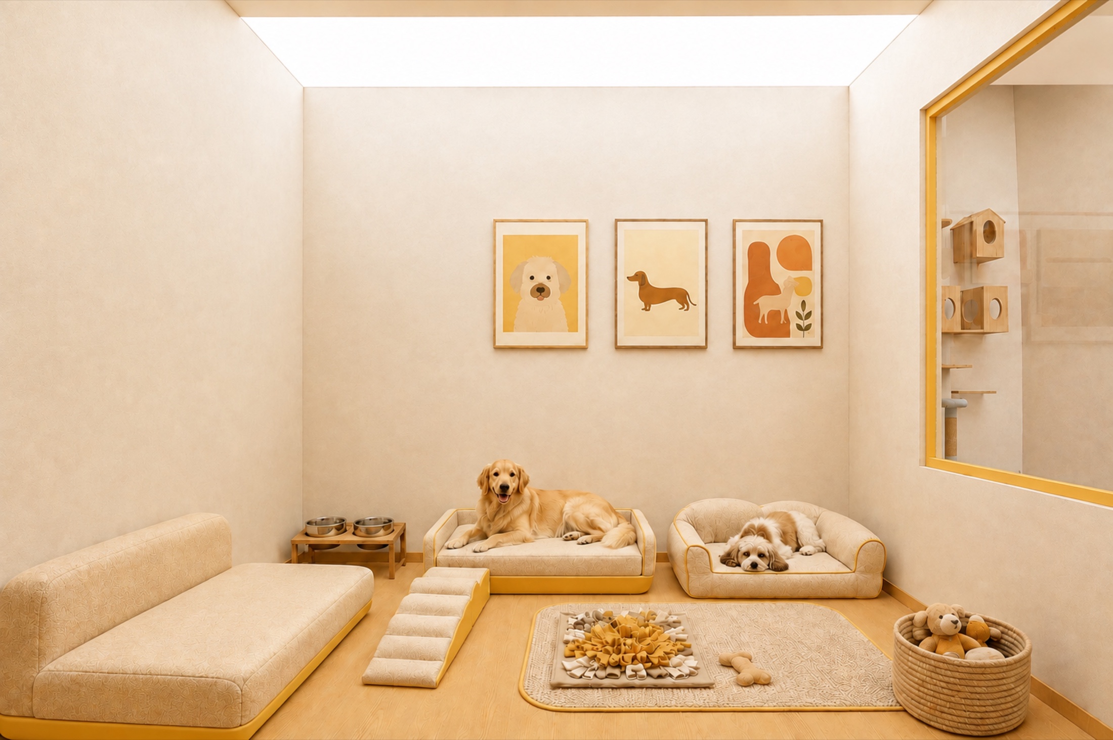 Good Cat, Good Dog Luxury Suite for dog boarding
